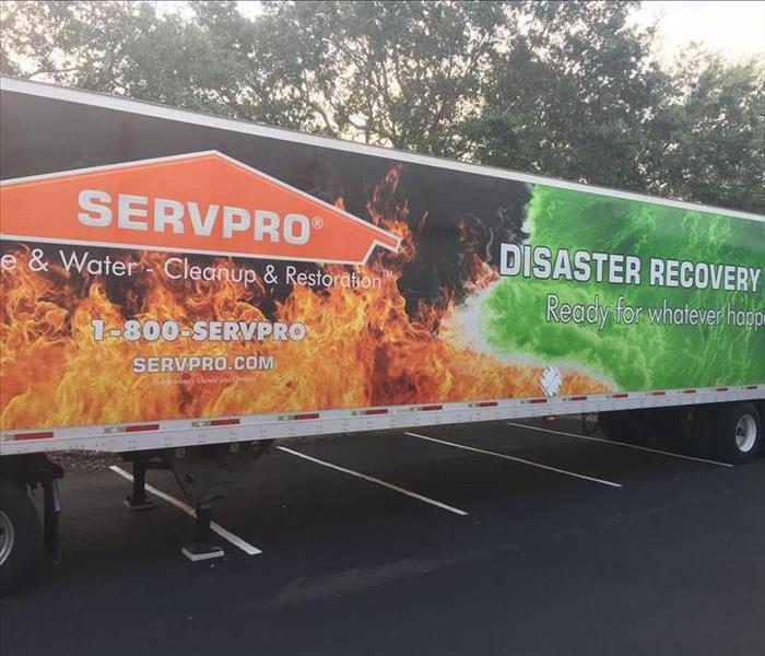 End of a SERVPRO semi.
